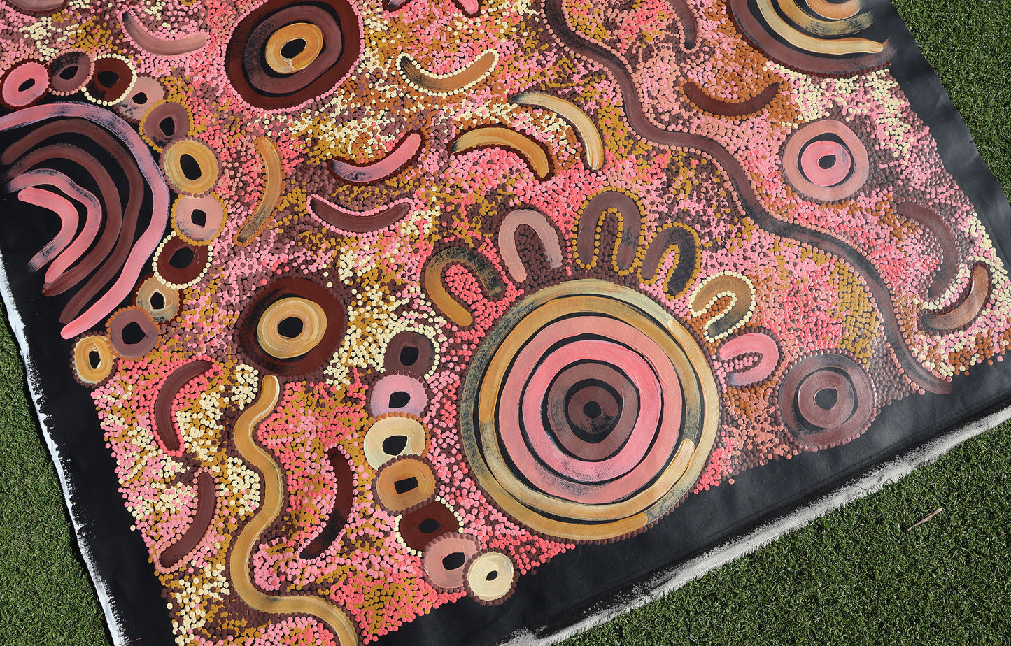 Camping under the moonlight by Kelly