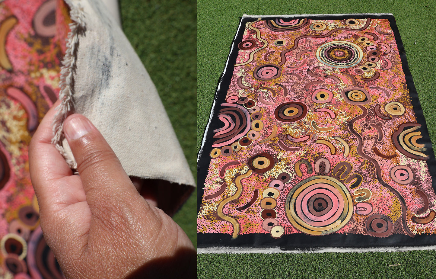 Camping under the moonlight by Kelly