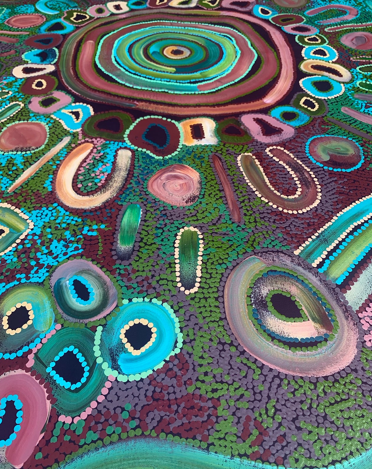 Living on Country - Original Aboriginal Painting by Kelly Taylor