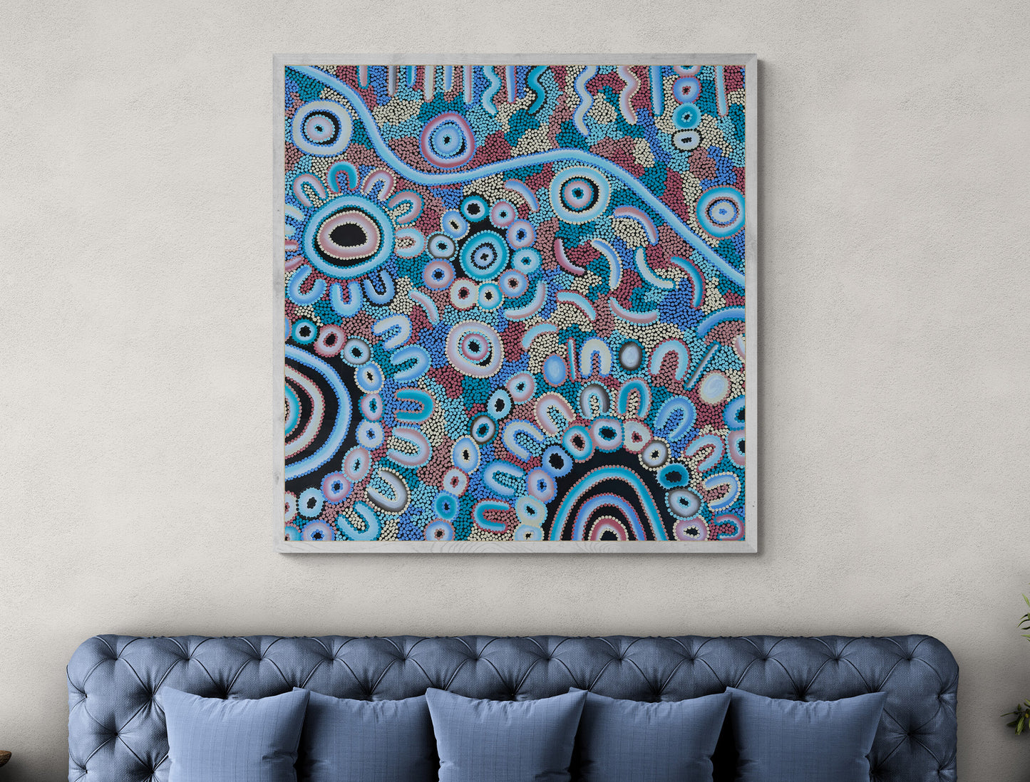 Sharing Stories on Country (Painting) by Kelilah