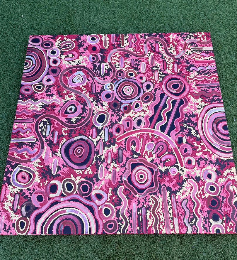 Born Out Bush (Painting) by T'keyah