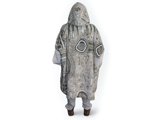 Camping under the Moonlight Oversize Hooded Blanket