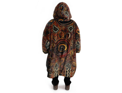 Connection to Country Oversize Hooded Blanket