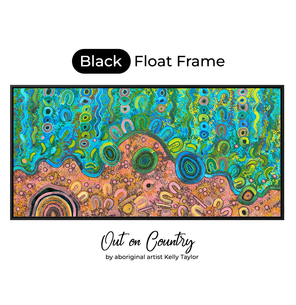 Out on Country – Original Aboriginal Painting by Kelly Taylor