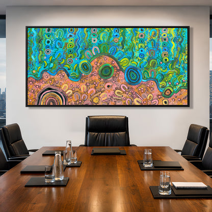 Out on Country – Original Aboriginal Painting by Kelly Taylor