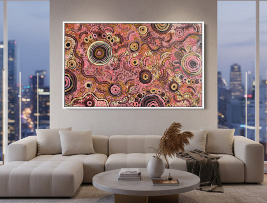 Camping under the moonlight by Kelly