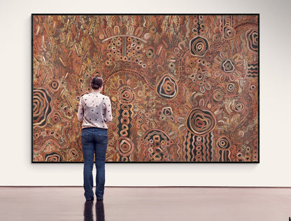 Family, Past & Present (Waltja-Irititja-Munu Waltja-Kuwaritja) Painting