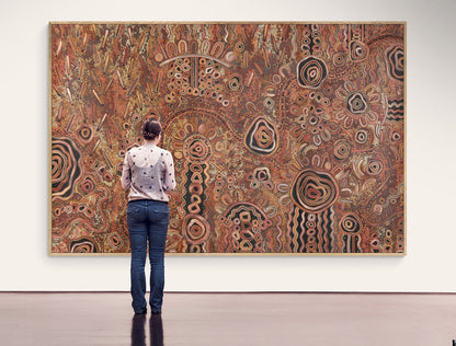 Family, Past & Present (Waltja-Irititja-Munu Waltja-Kuwaritja) Painting