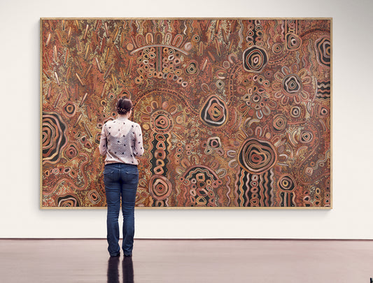 Family, Past & Present (Waltja-Irititja-Munu Waltja-Kuwaritja) Painting