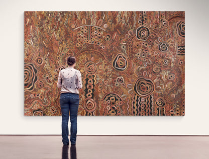 Family, Past & Present (Waltja-Irititja-Munu Waltja-Kuwaritja) Painting
