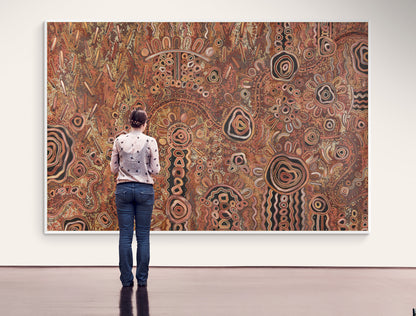 Family, Past & Present (Waltja-Irititja-Munu Waltja-Kuwaritja) Painting