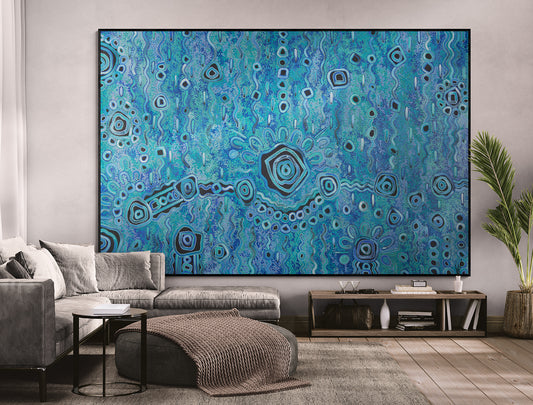 Blue Rain – Original Artwork by Kelly Taylor