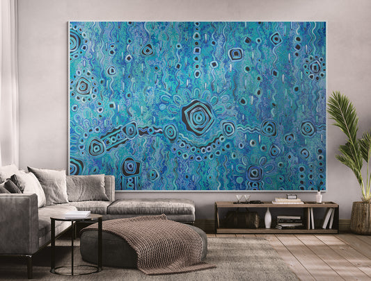 Blue Rain – Original Artwork by Kelly Taylor