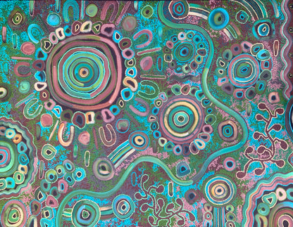 Living on Country - Original Aboriginal Painting by Kelly Taylor