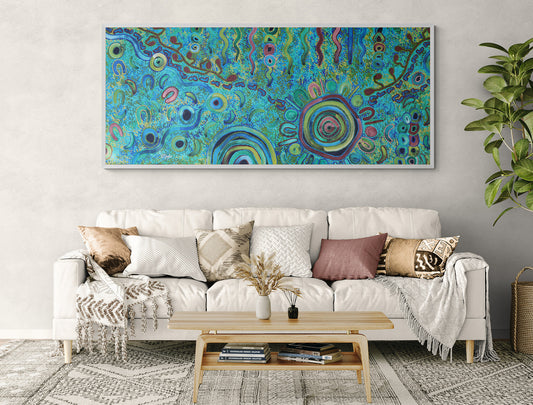 Living on Country – Painting by Kelly Taylor