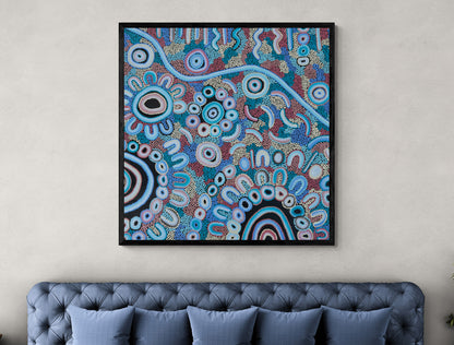 Sharing Stories on Country (Painting) by Kelilah