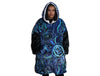 Blue Rain Oversize Hooded Blanket