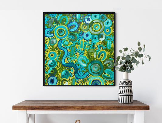 Living on Country (Painting) by T'keyah