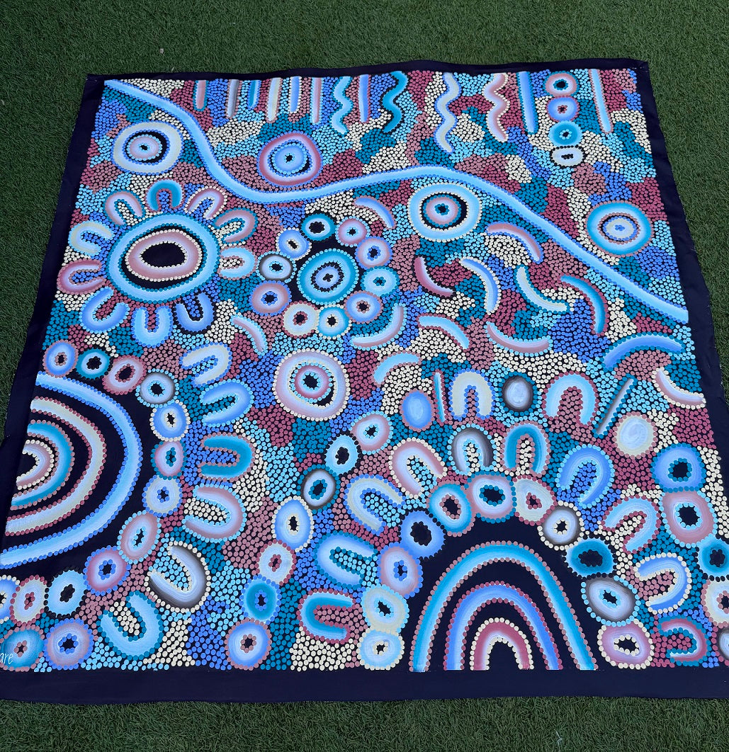 Sharing Stories on Country (Painting) by Kelilah