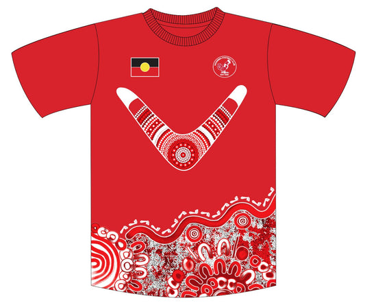 Koonibba Carnival Kids Polo Shirt - Aboriginal Art Design