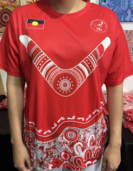 Koonibba Carnival Adult Polo Shirt - Aboriginal Art Design
